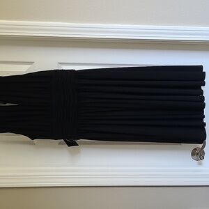 White House Black Market Womens Black Sleeveless Dress NWT sz6